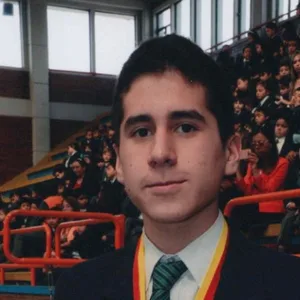 Juan Alegría in high school