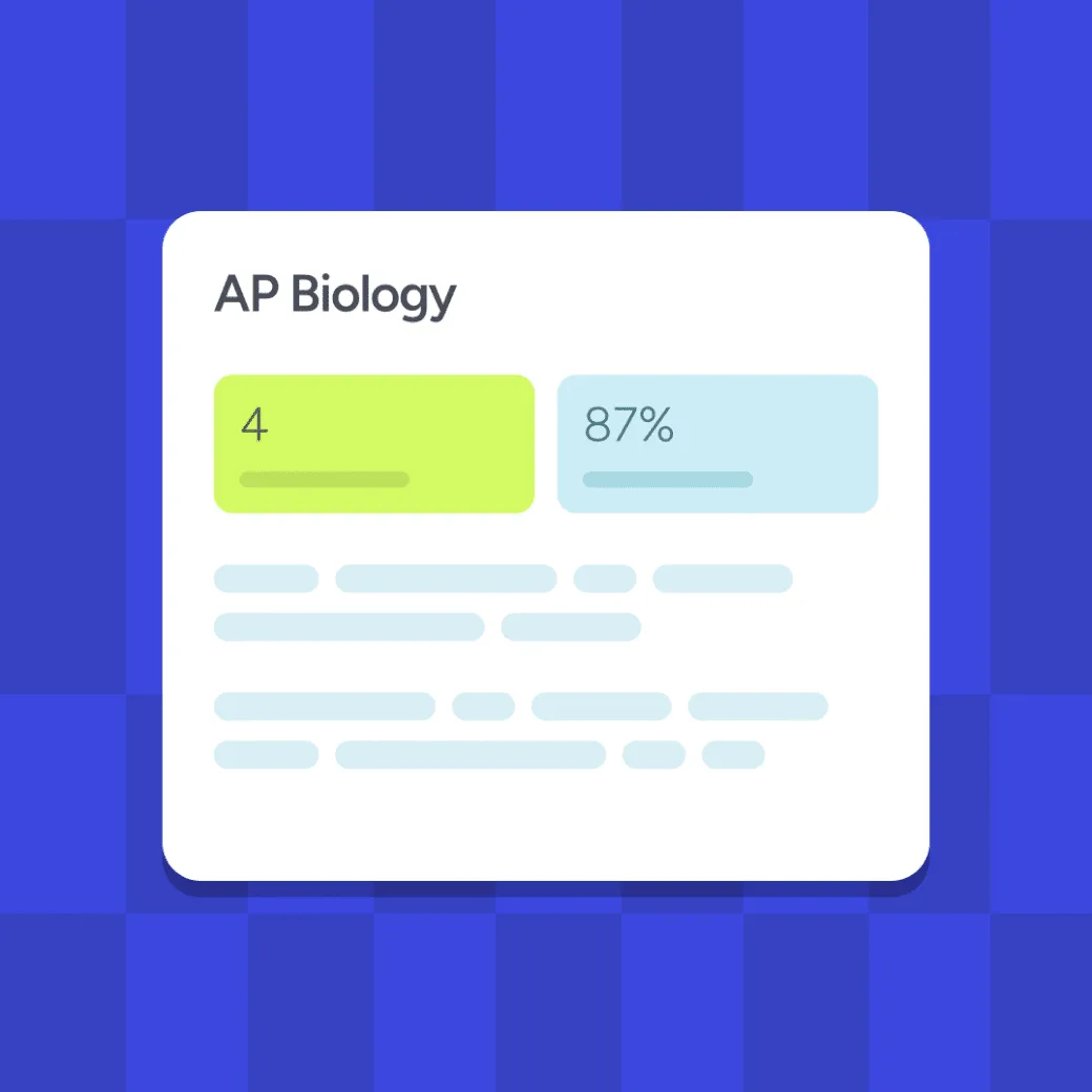 Acely AP Biology practice interface showing questions and score tracking