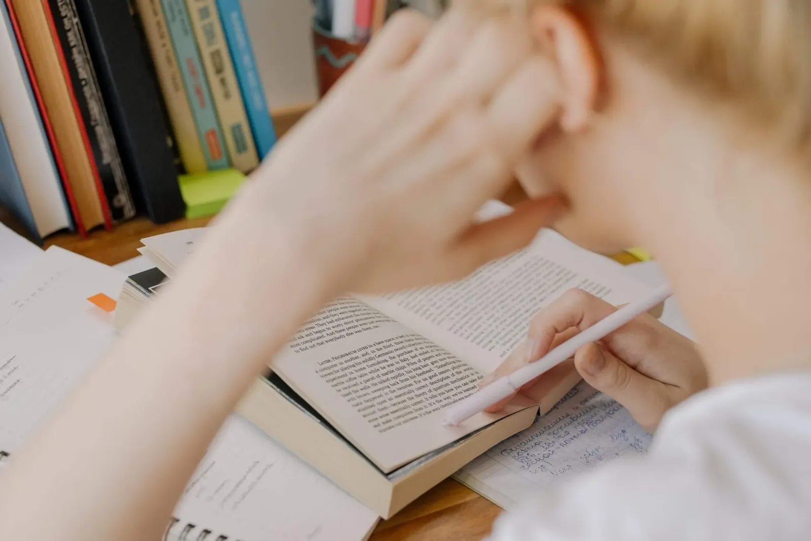 student studying for act in a week