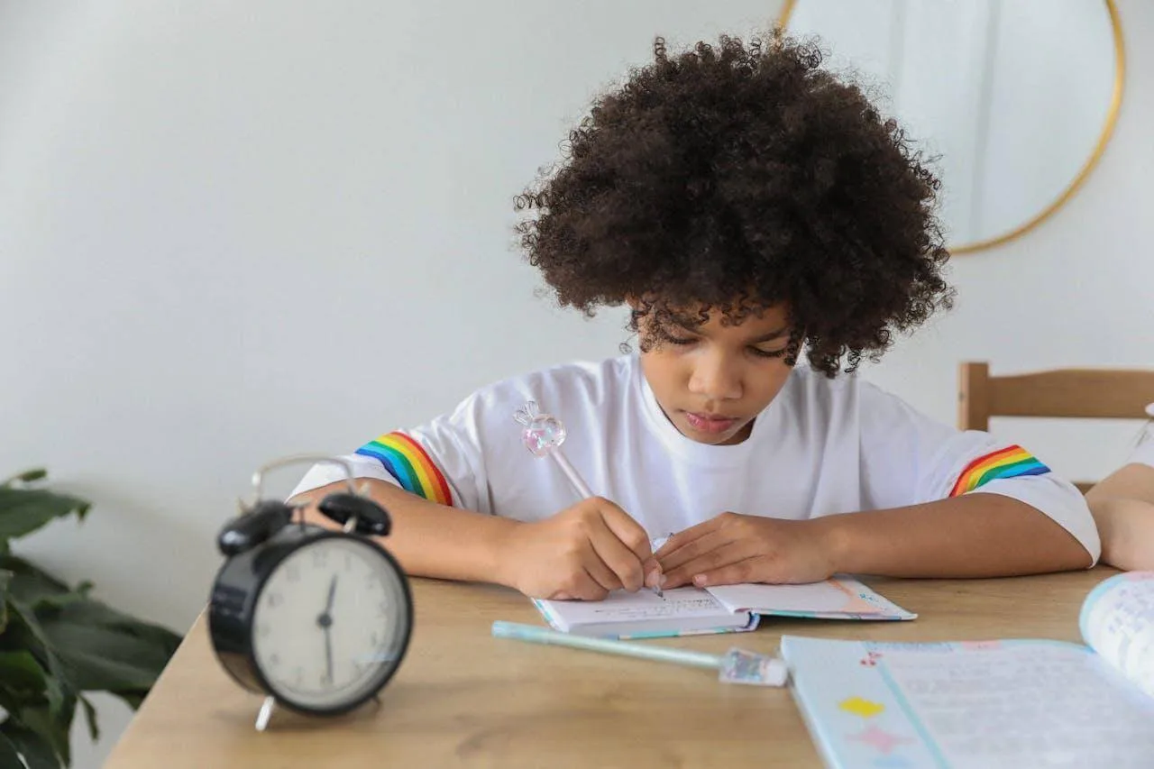 A girl is getting ready for the ACT using ACT last minute tips