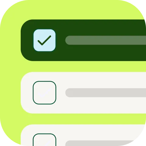 Adaptive study plan checklist