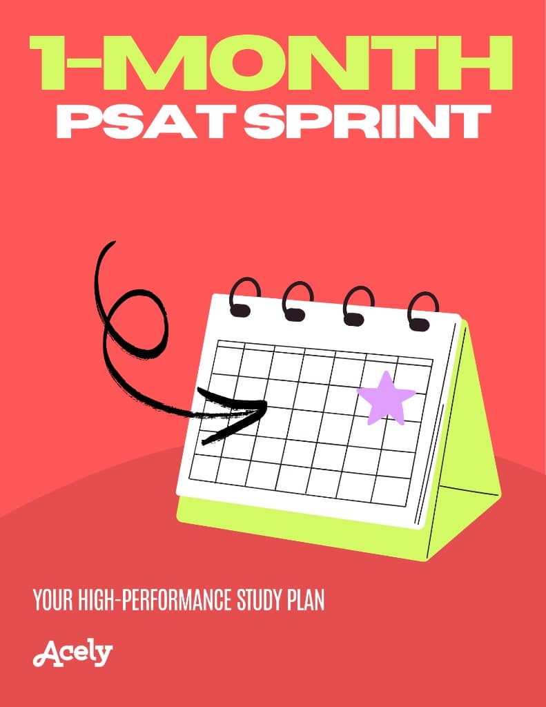 Acely | 1-Month PSAT Sprint — Your High-Performance Study Plan
