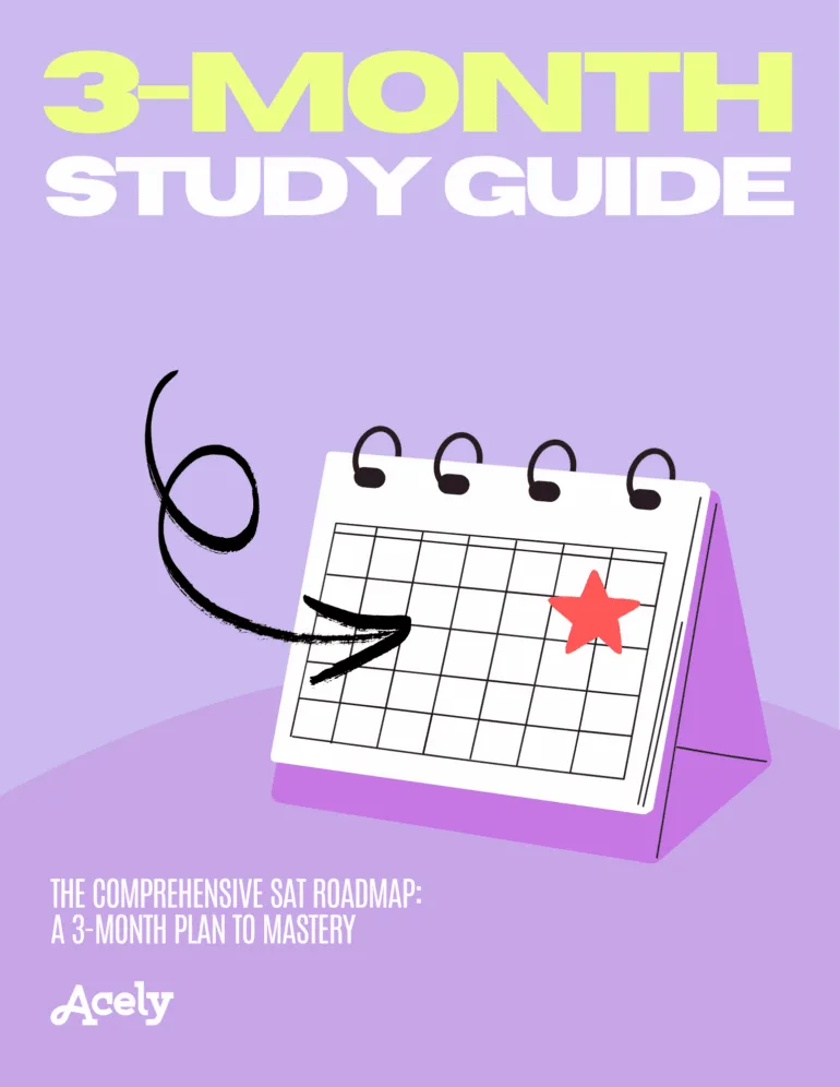 Acely — 3 Month SAT Study Plan