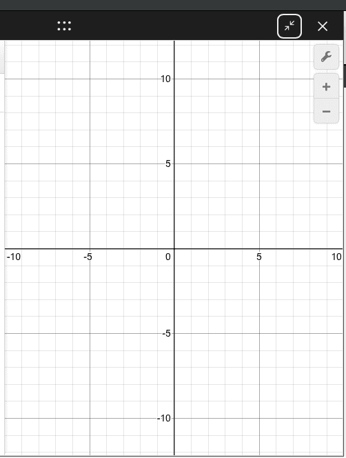 Desmos interface on digital SAT math section: main graphing area with coordinate plane and zoom controls.