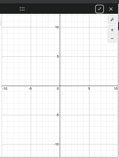 Desmos interface on digital SAT math section: main graphing area with coordinate plane and zoom controls.