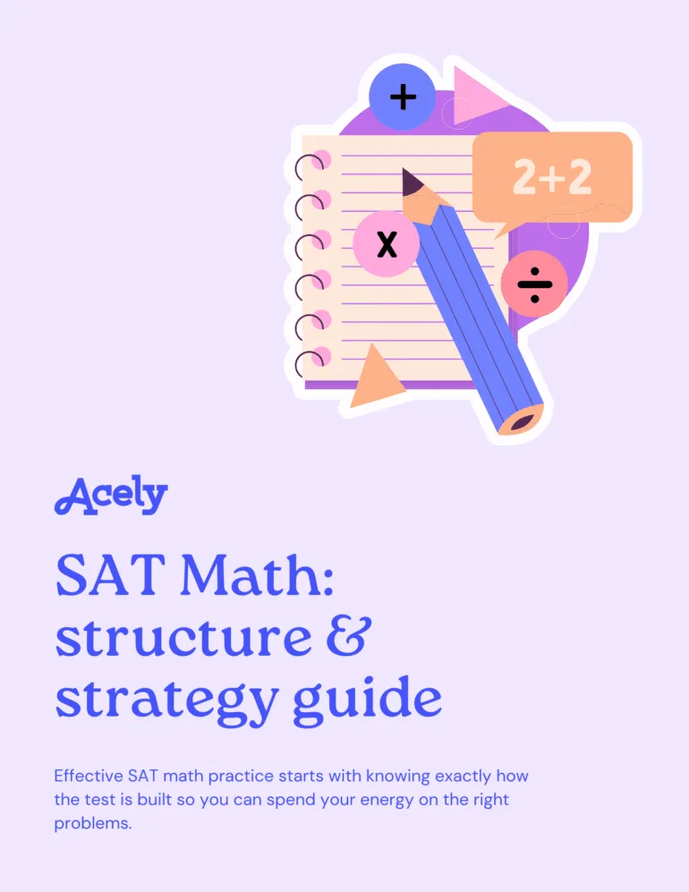 Acely — SAT math structure and strategy guide 2026